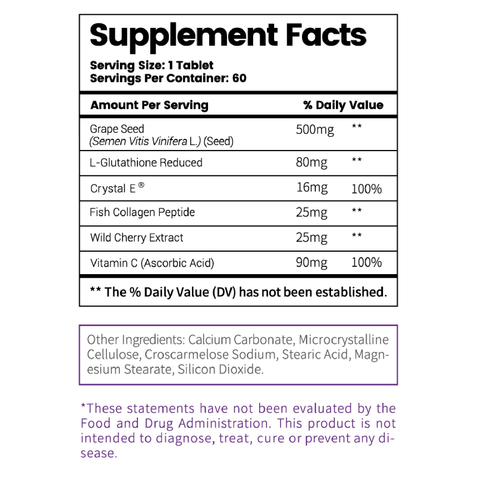 LOSOKI Grape Seed Extract Whitening Pill - Effective skin whitening ...